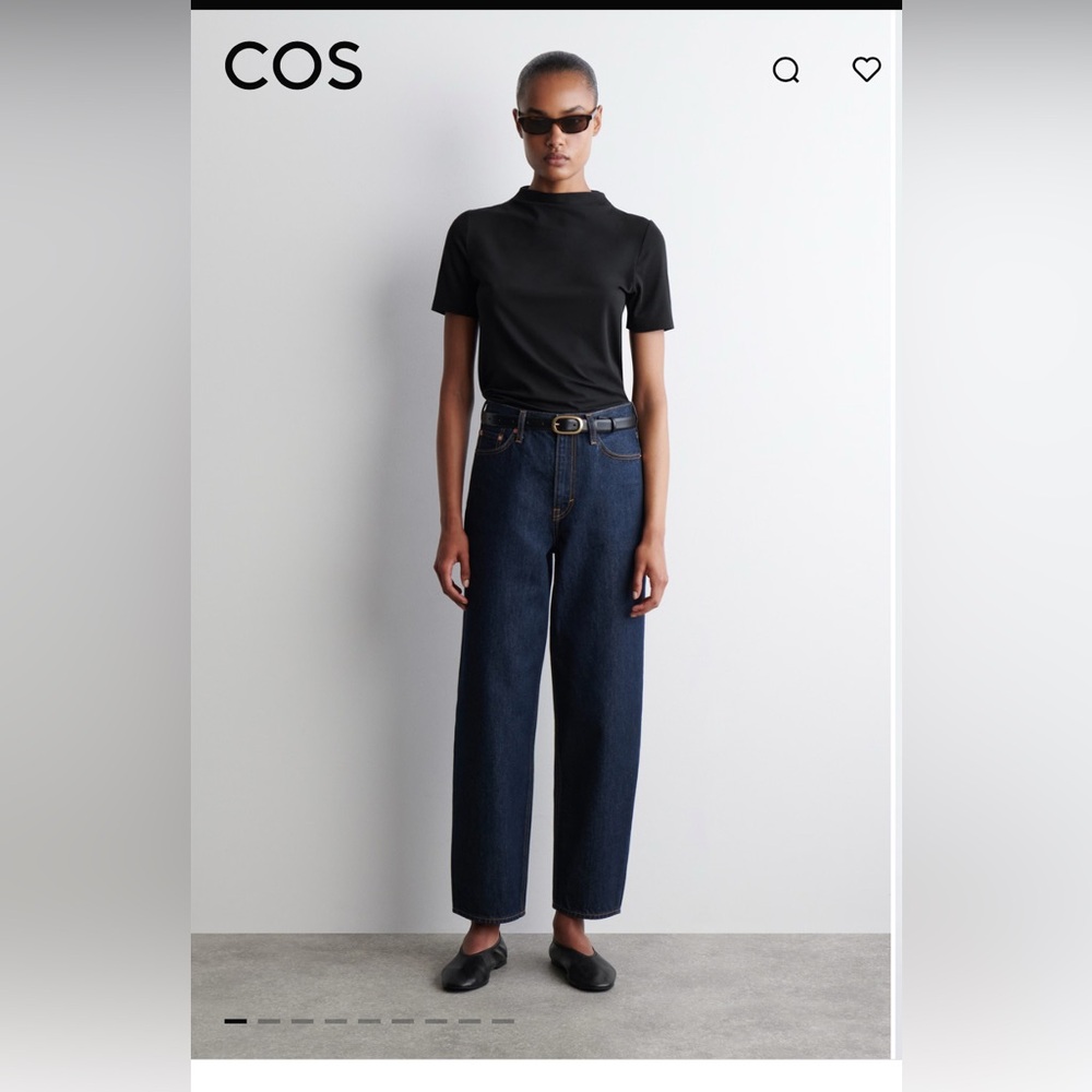 COS Arch Tapered Jeans in Indigo Blue